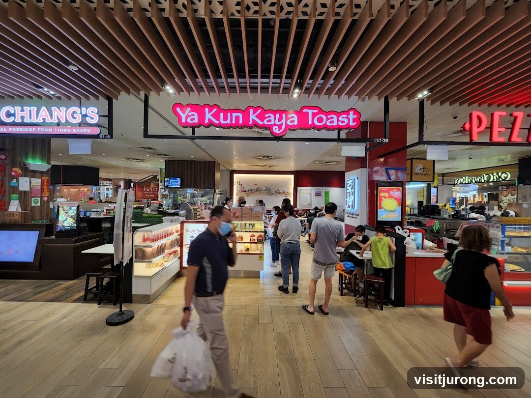 Food court with multiple eateries