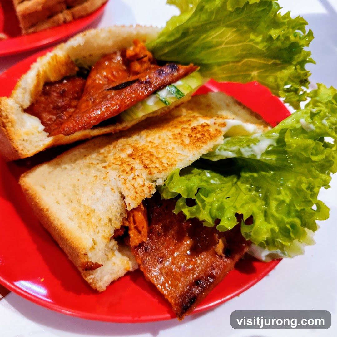 Sandwich on a Red Plate