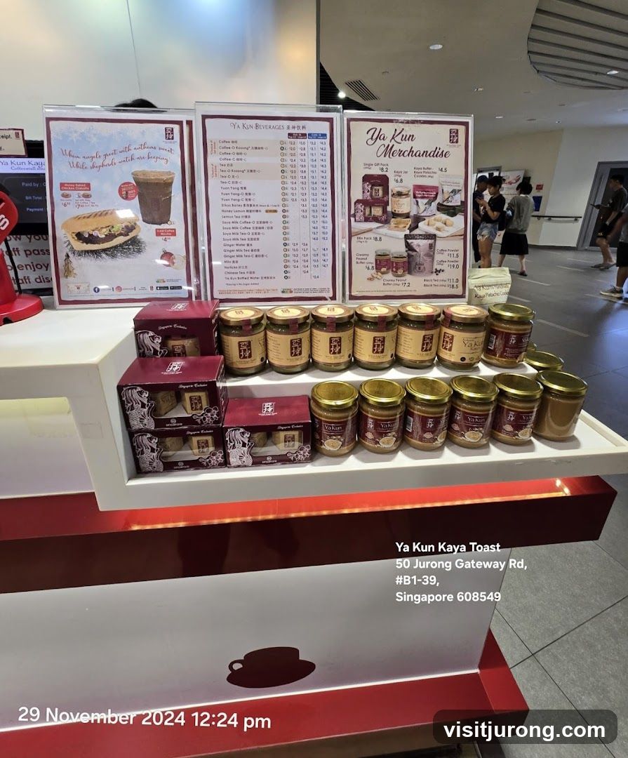 Ya Kun Kaya Toast Display