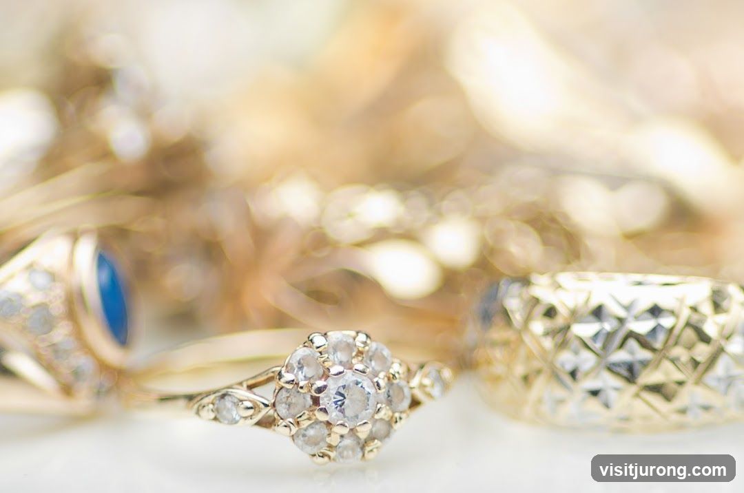 Close-up of Diamond Rings
