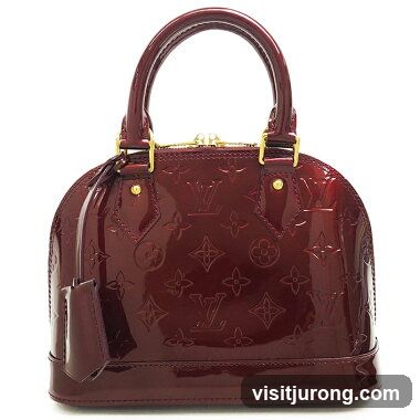 Burgundy Patent Leather Handbag