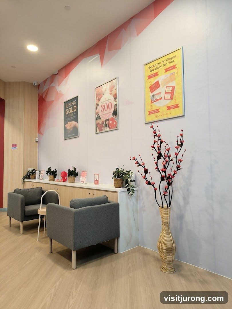Waiting Area with Promotional Posters
