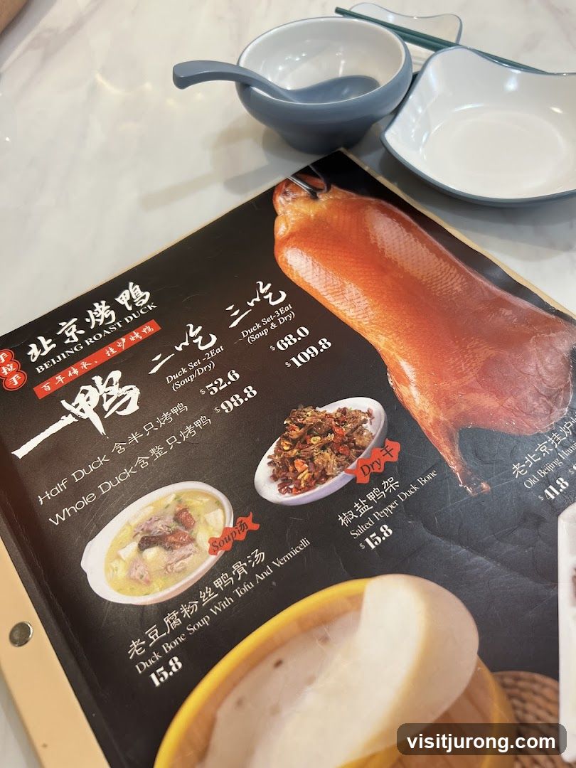 Beijing Roast Duck Menu