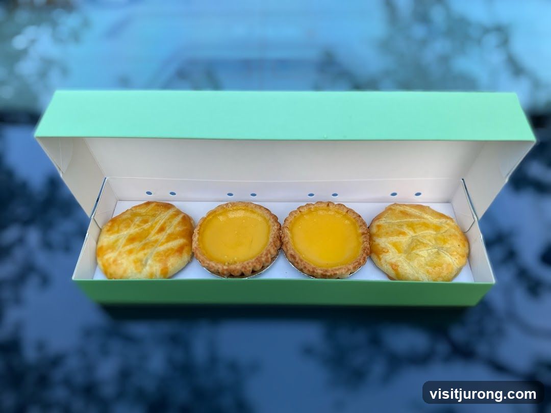 Egg Tarts and Pastries in a Box