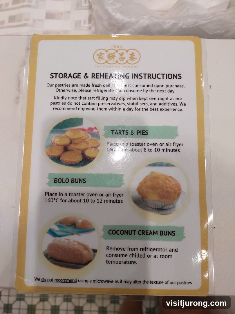 Storage and Reheating Instructions