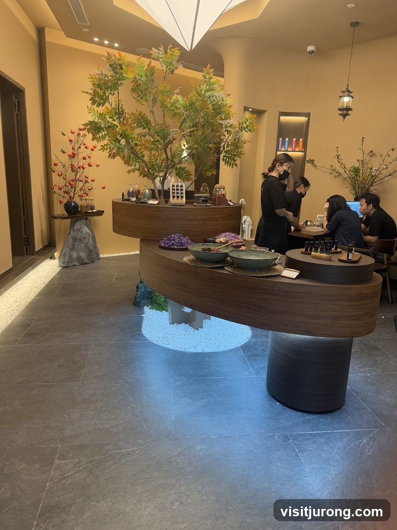 Interior of a spa or wellness center