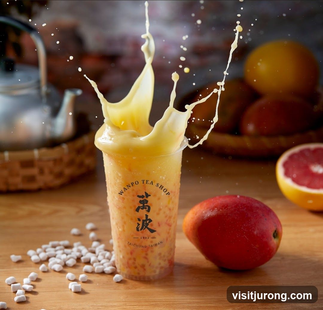 Mango drink splash
