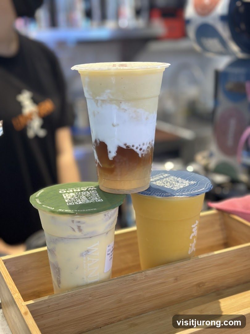 Three layered drinks