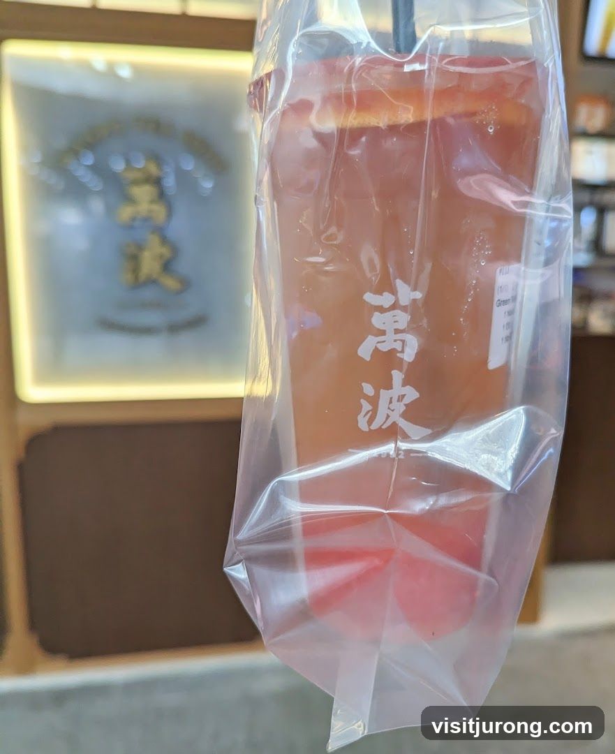 Beverage in Plastic Bag