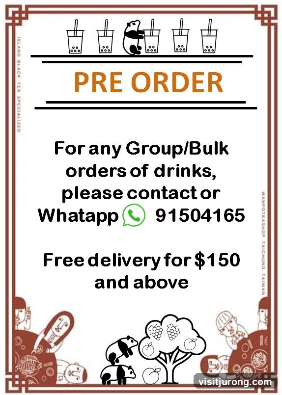 Pre Order Drinks