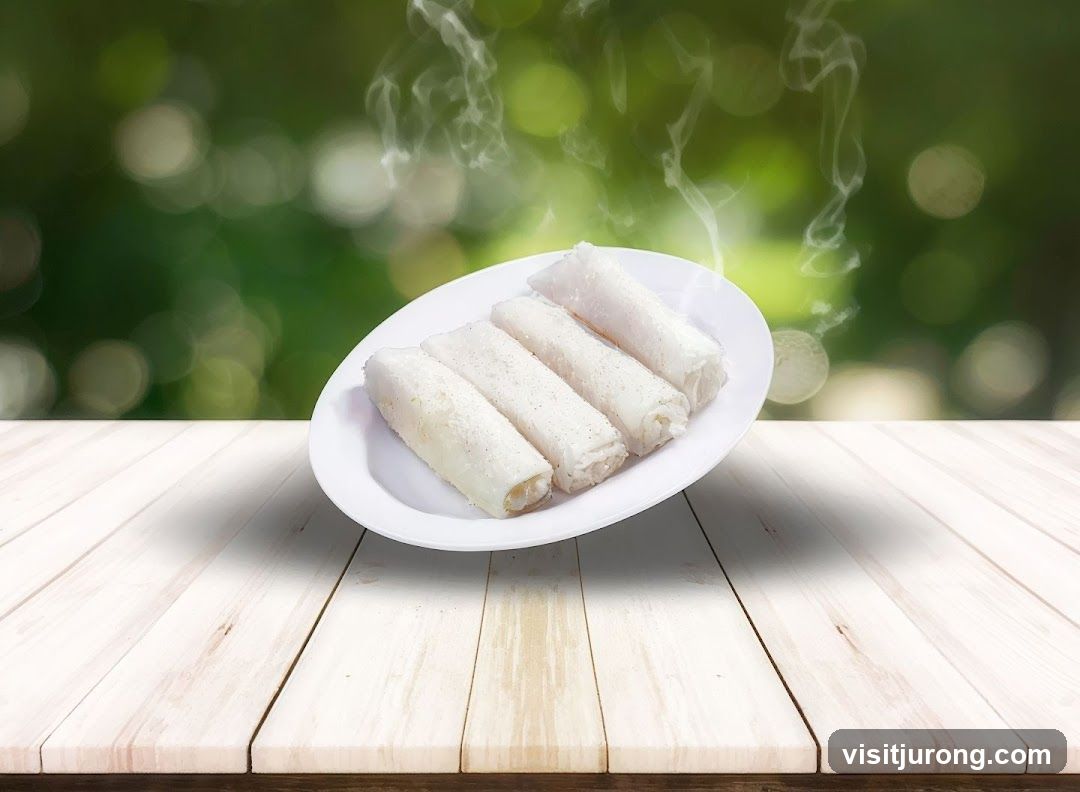 Steamed Rolls on a Plate