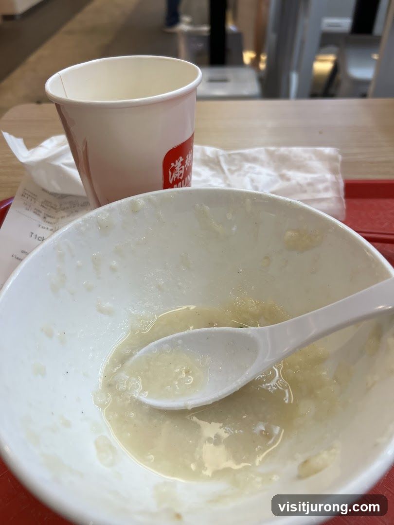 Leftover Congee and Drink Cup