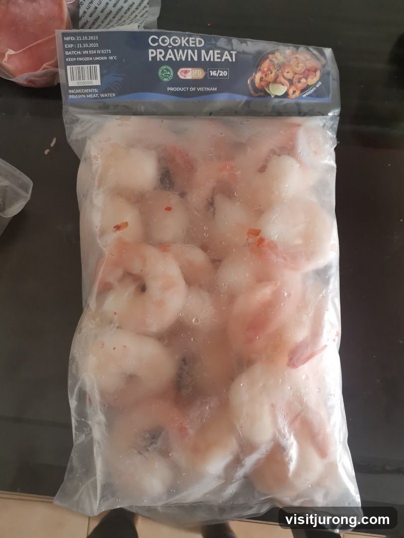Cooked Prawn Meat Packaging