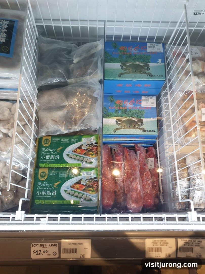 Frozen Seafood Display