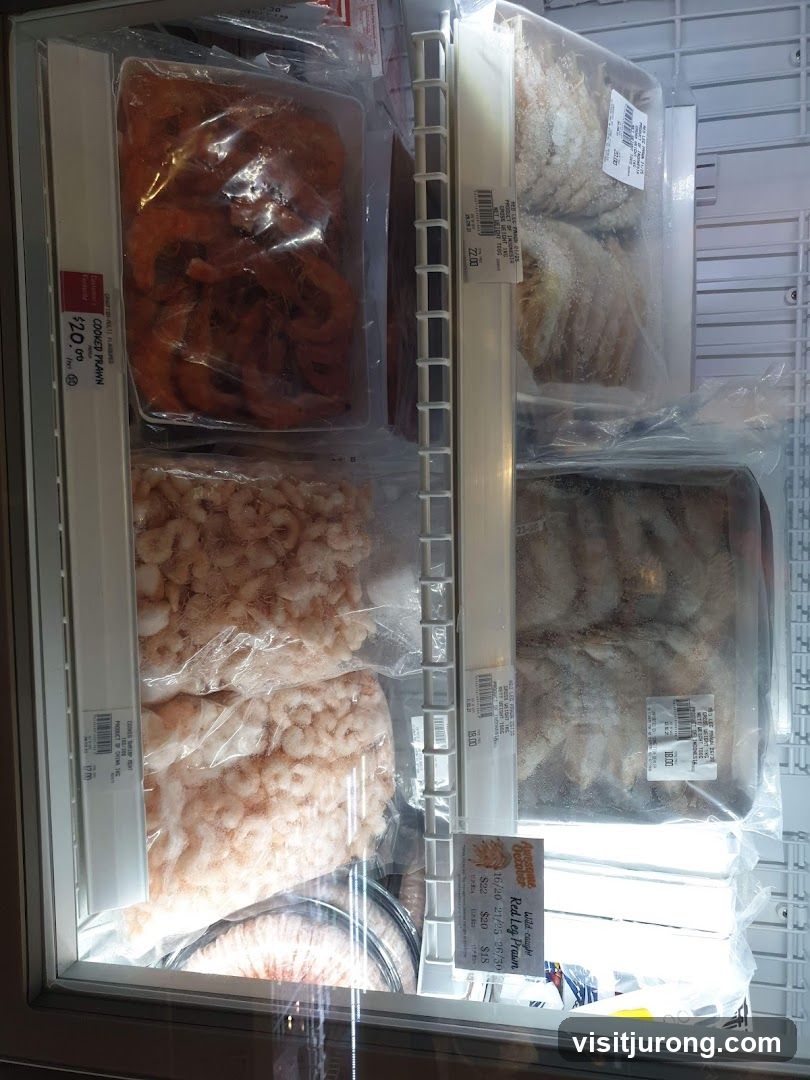 Frozen Seafood Display