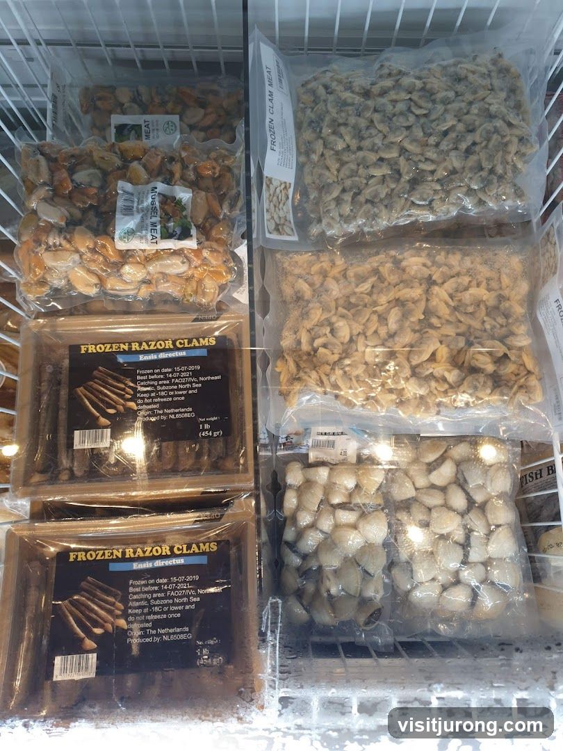Frozen Seafood Display