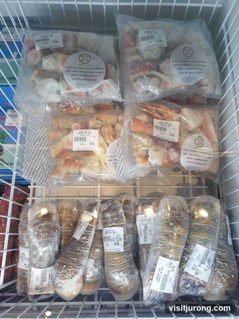 Frozen Seafood Display