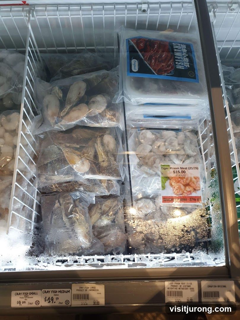 Frozen Seafood Display