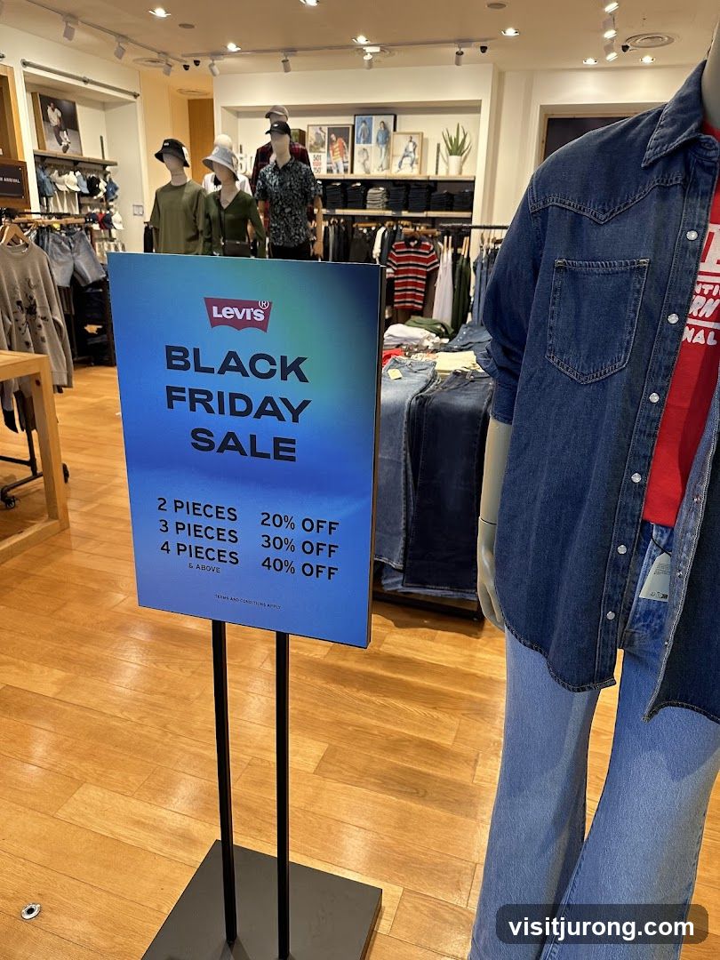 Levi's Black Friday Sale Sign