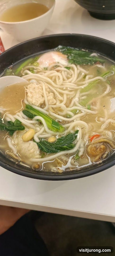 Noodle Soup with Egg and Vegetables