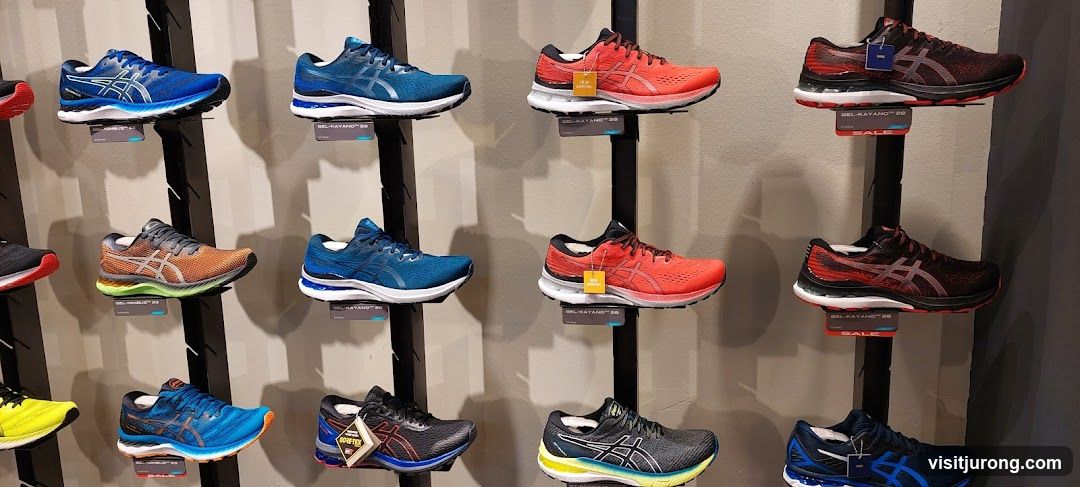 ASICS Running Shoes Display