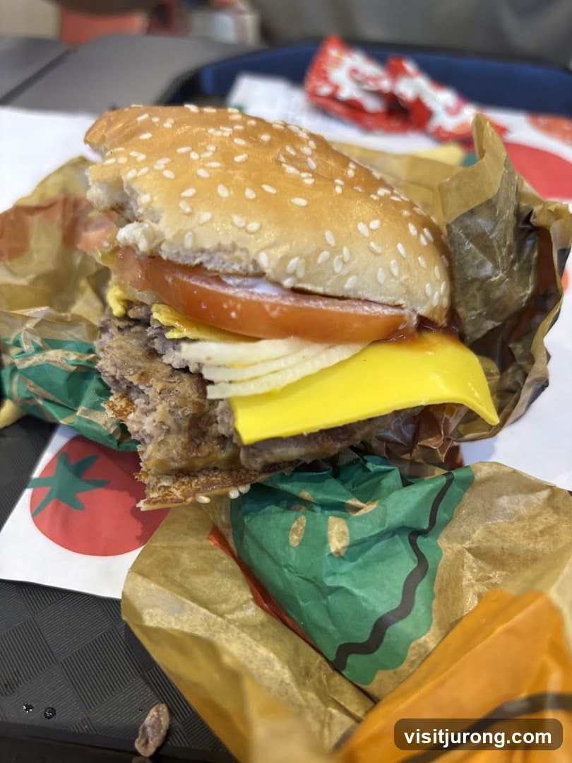 Burger with Cheese and Tomato