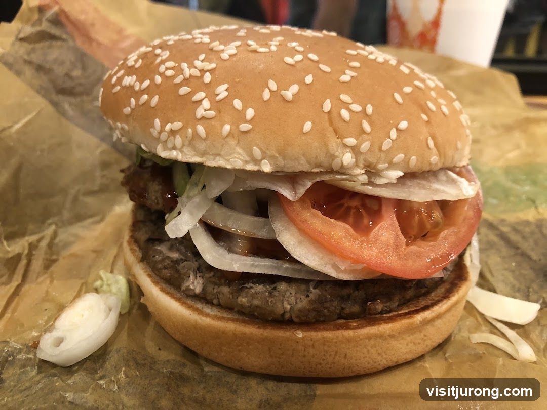 Burger with Sesame Seed Bun
