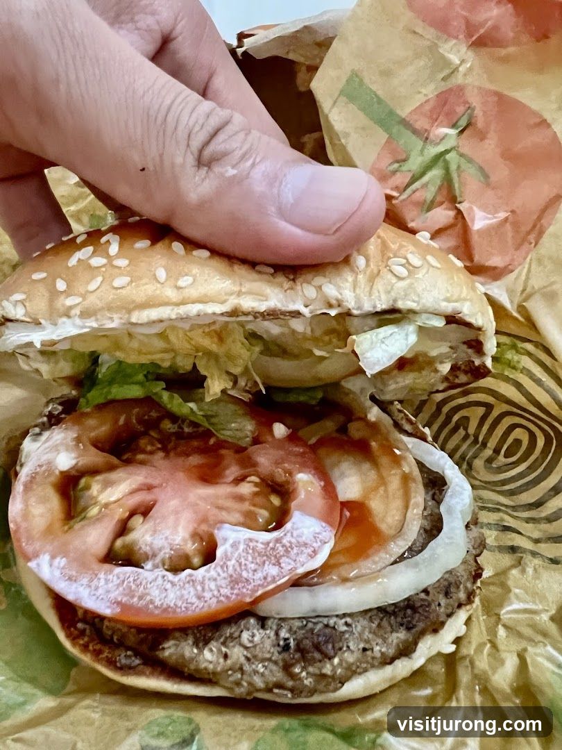 Burger with Tomato and Onion