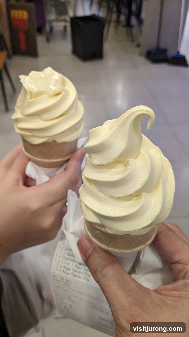 Two Soft Serve Ice Creams