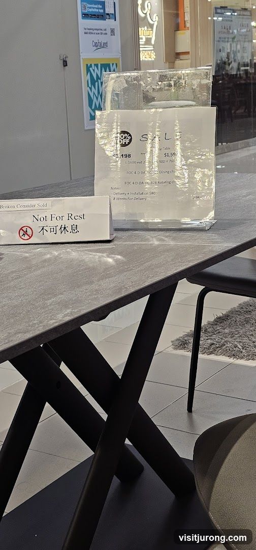 Sale Sign for Dining Table