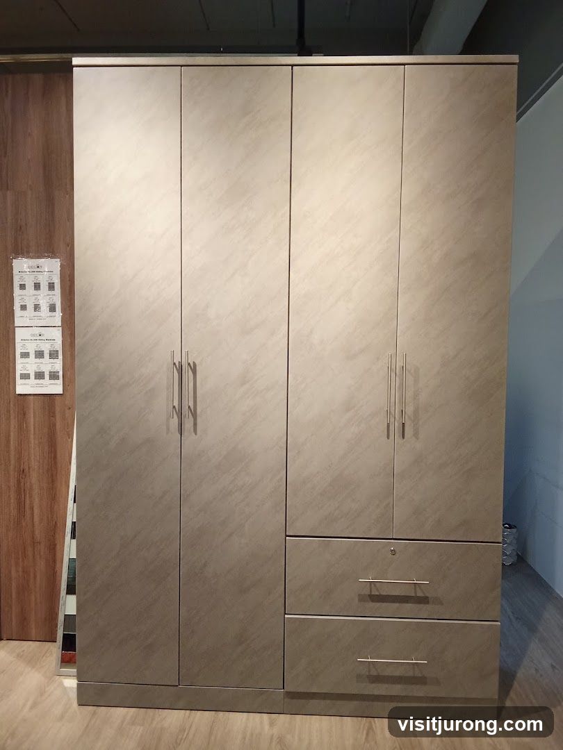 Wardrobe with drawers