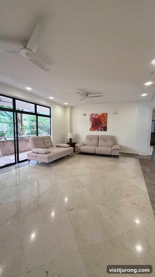 Living Room with Sofas and Artwork