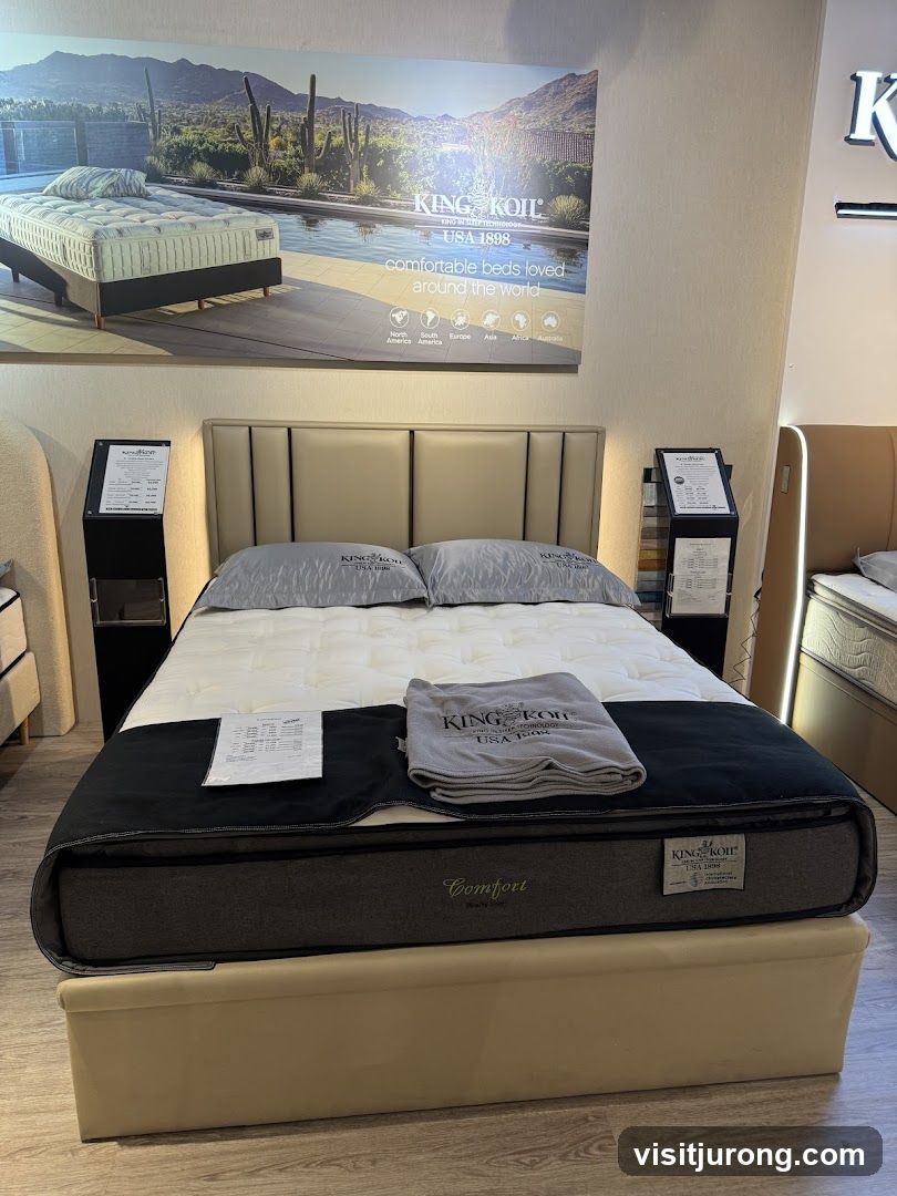 King Koil Mattress Display