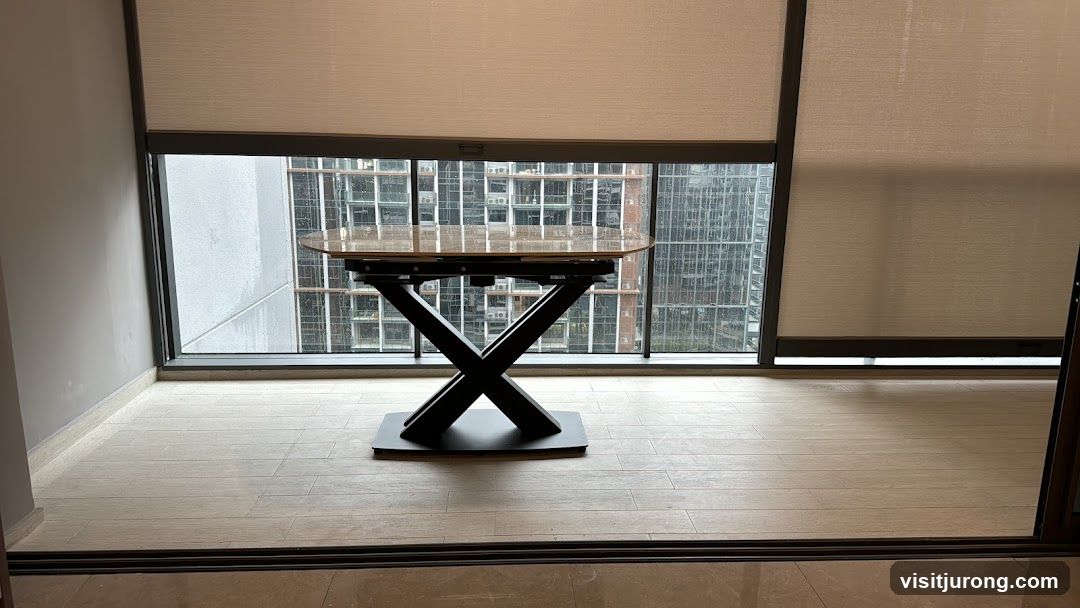 Modern Dining Table with City View
