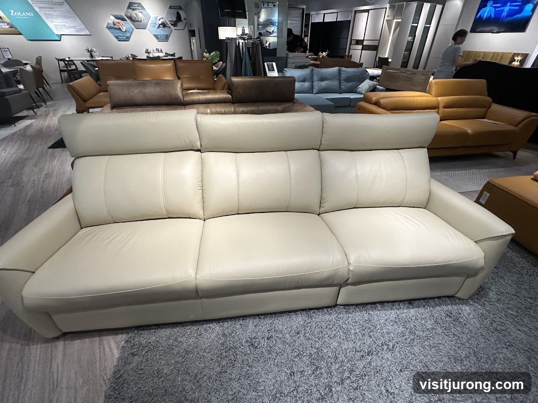 Leather Sofas in a Showroom