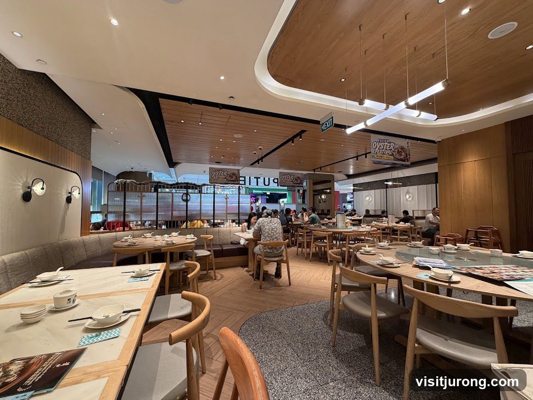 Restaurant Interior with Oyster Festival Promotion