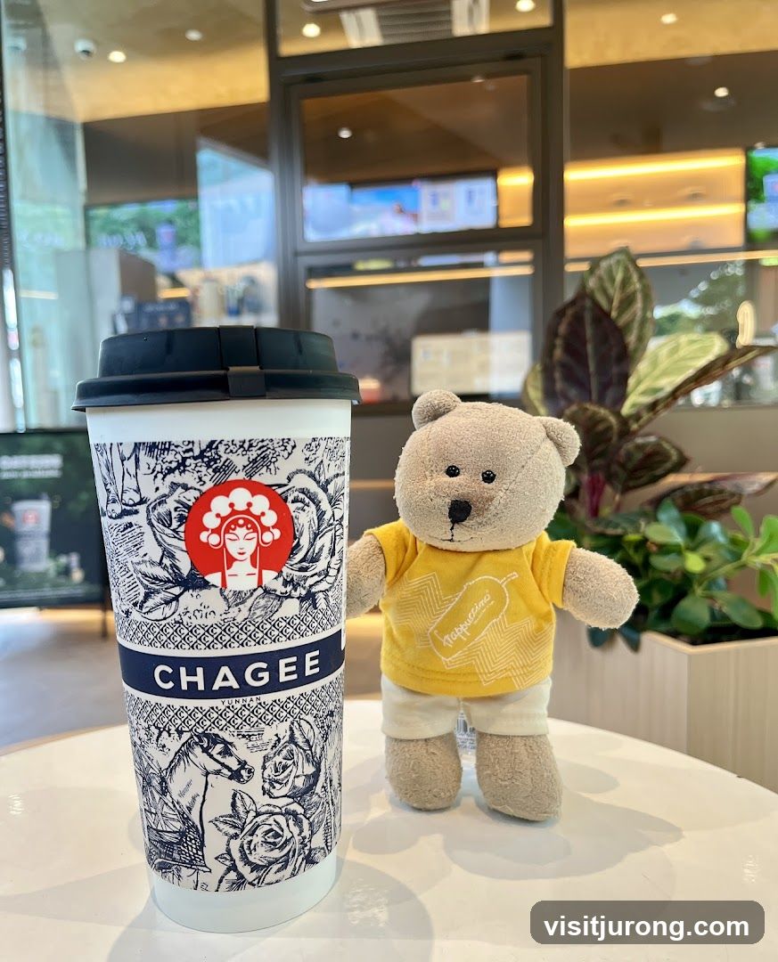 Chagee Cup and Teddy Bear