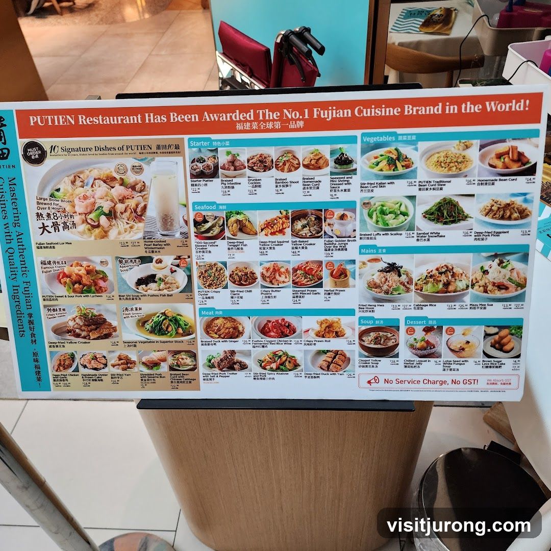 PUTIEN Restaurant Menu