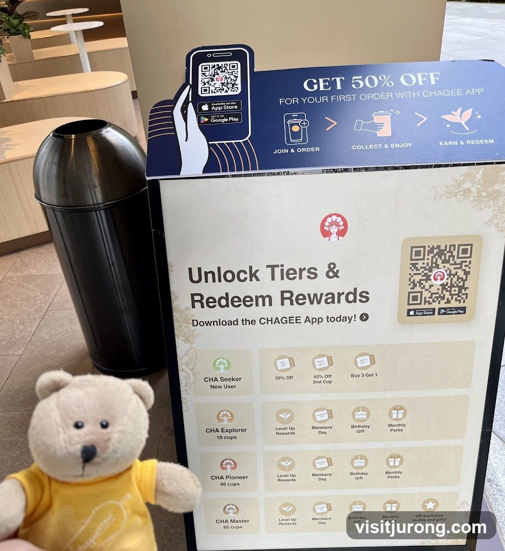 CHAGEE App Rewards Poster