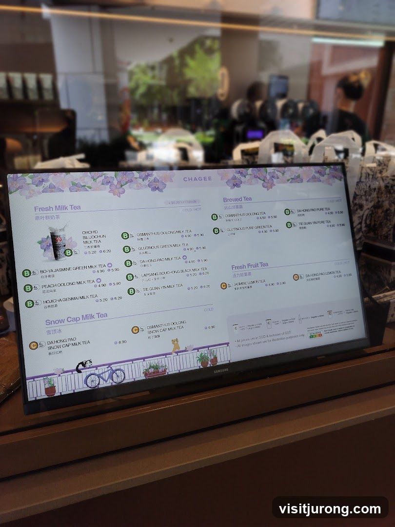 CHAGEE Menu