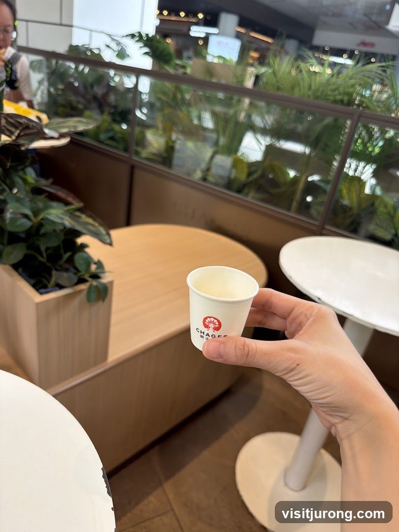 Small cup with logo