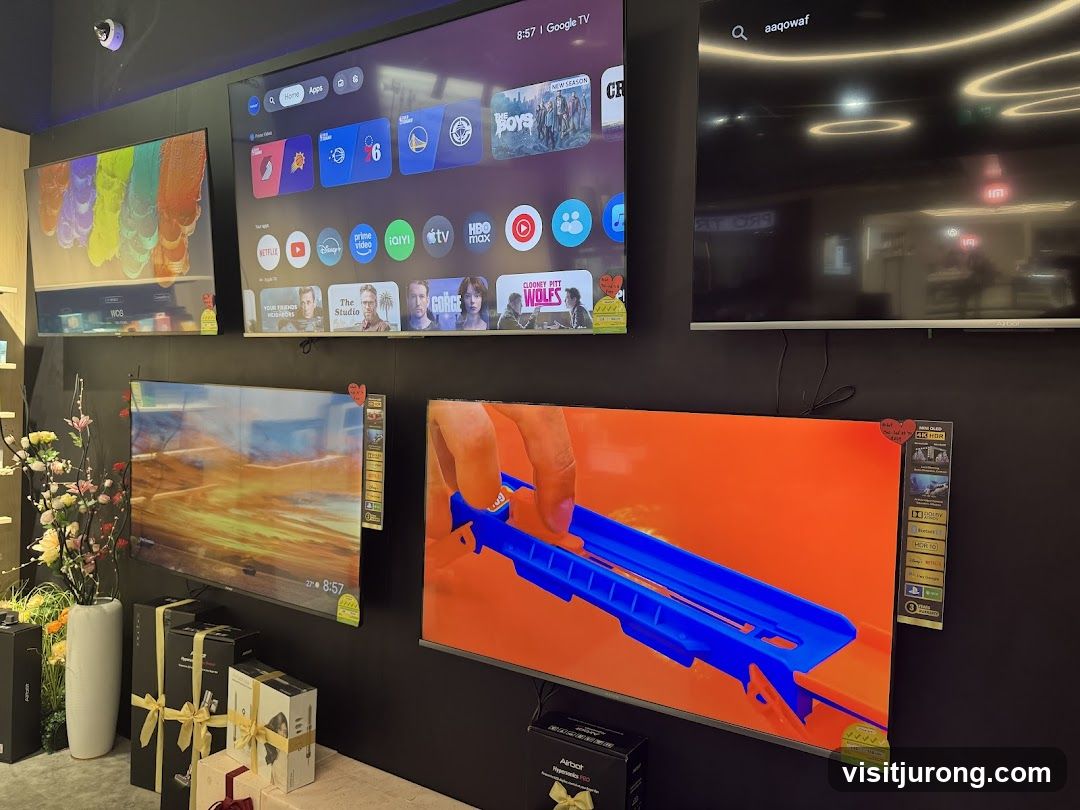 Televisions on Display