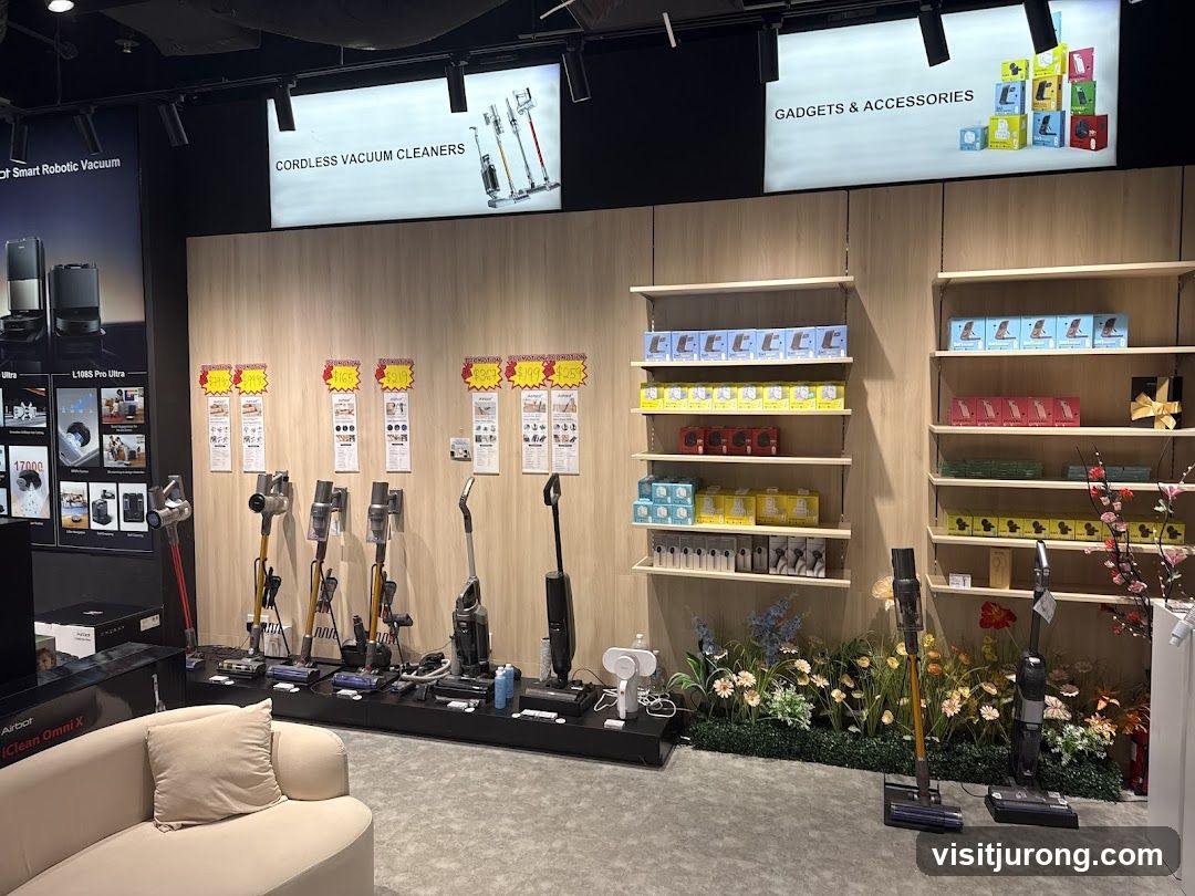 Vacuum Cleaners and Gadgets Display