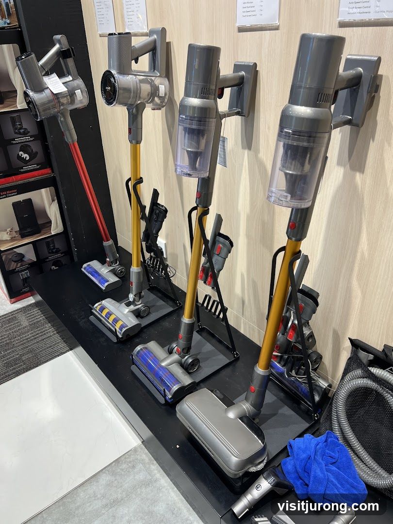Cordless Vacuum Cleaners on Display