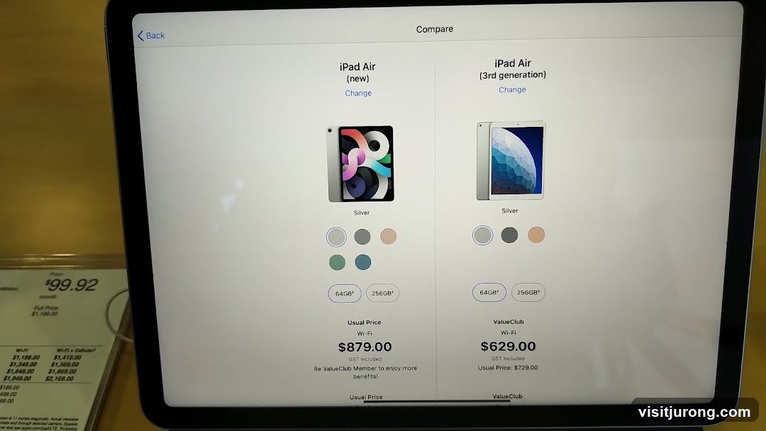 iPad Air Comparison