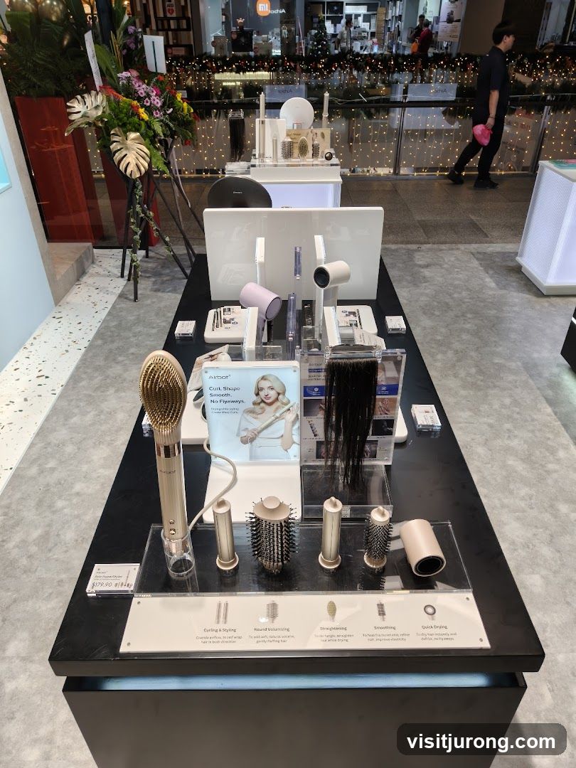 Hair Styling Tools Display