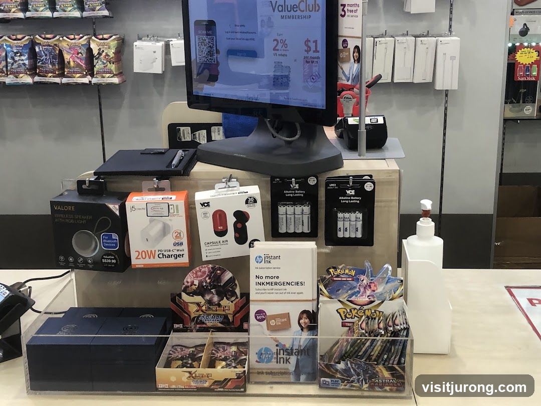 Retail Display with Electronics and Collectibles