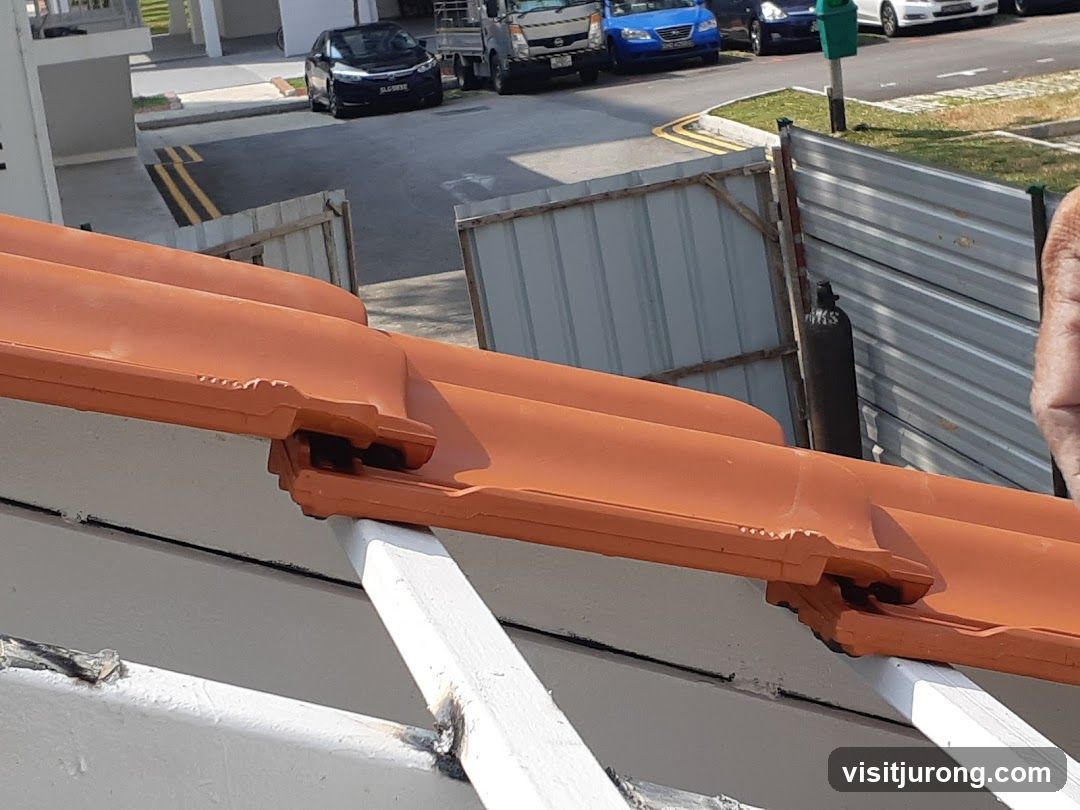 Roof Tiles and Construction Site