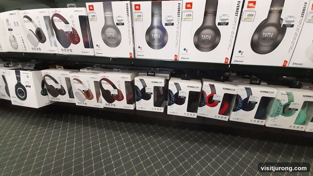 Headphones on Display