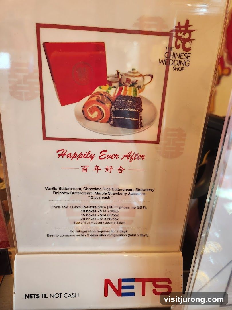 The Chinese Wedding Shop Menu